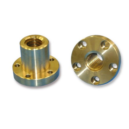 Madrevite flangiata in bronzo d.25 p.5 dx