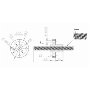 Vite trapezia d.8 p.2 dx